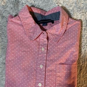 Tommy Hilfiger Light Red Button Up
